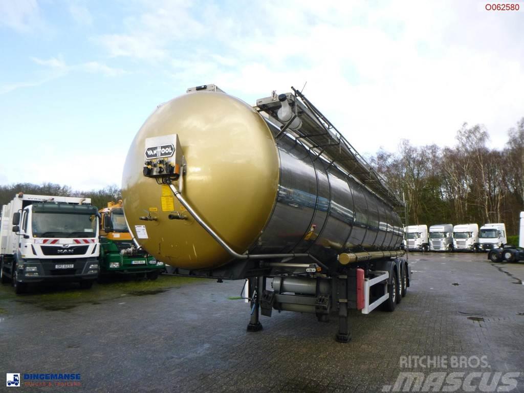 Van Hool Chemical tank inox 30 m3 / 1 comp ADR 12/03/2024 Naczepy cysterna