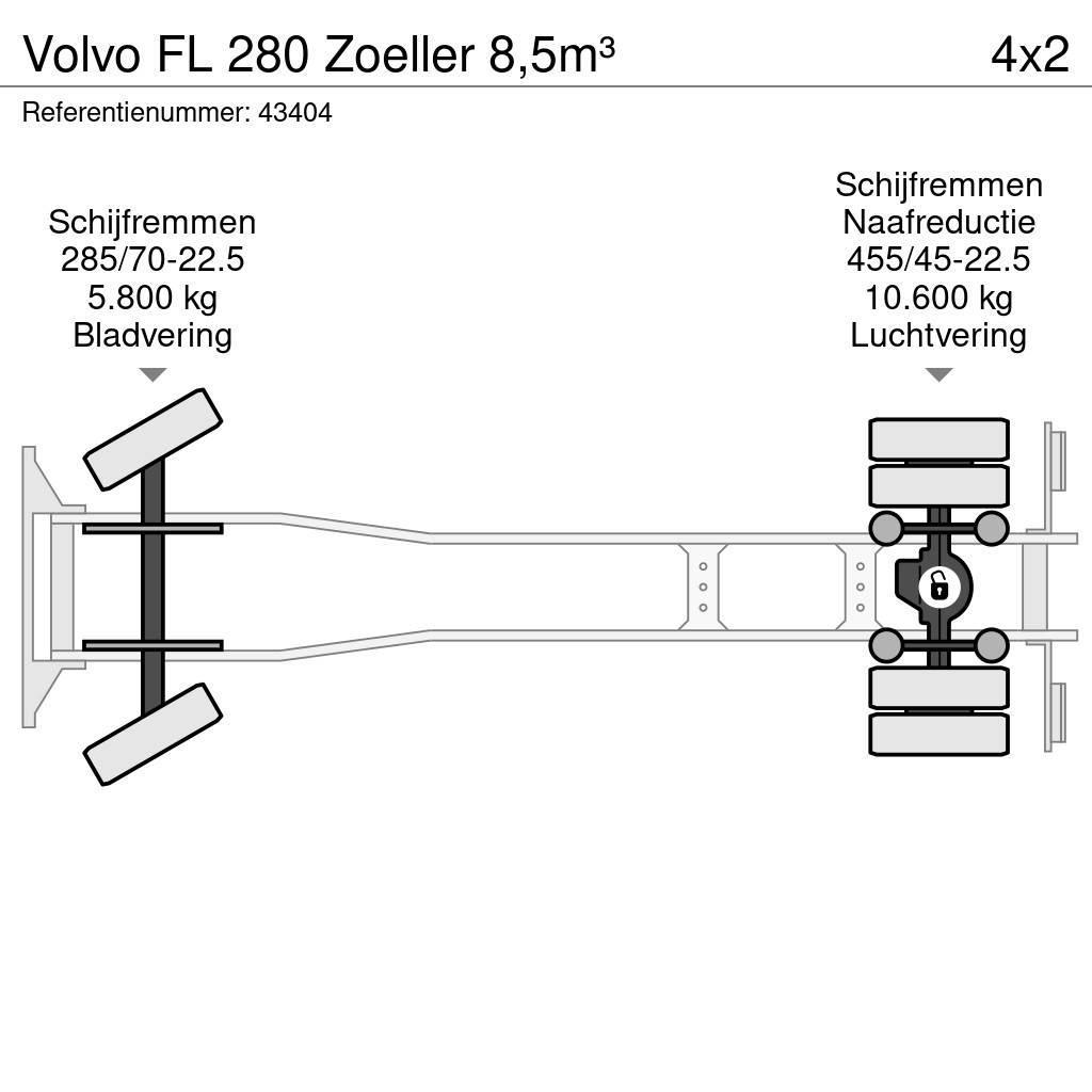 Volvo FL 280 Zoeller 8,5m³ Śmieciarki