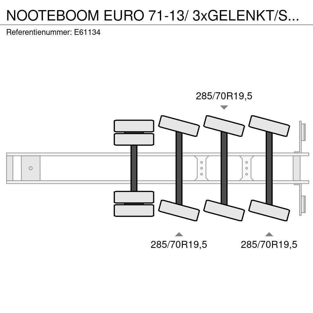 Nooteboom EURO 71-13/ 3xGELENKT/STEERING/DIR. Naczepy niskopodłogowe