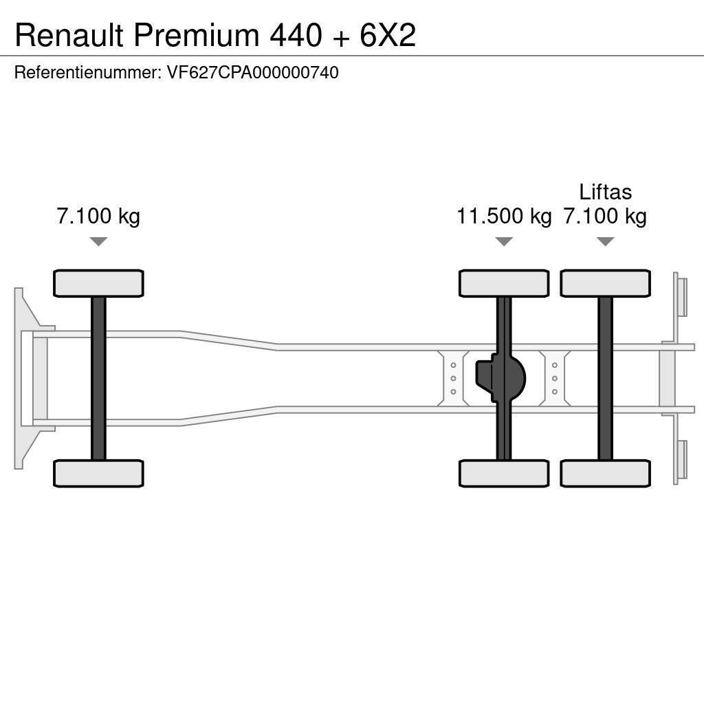 Renault Premium 440 + 6X2 Ciężarówki typu Platforma / Skrzynia