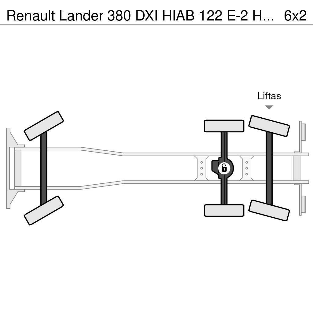 Renault Lander 380 DXI HIAB 122 E-2 HiDuo - REMOTE CONTROL Żurawie szosowo-terenowe