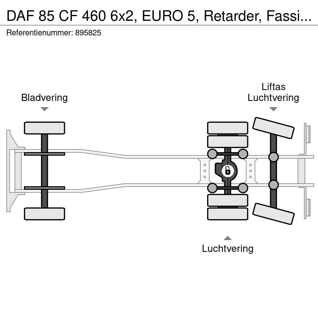 DAF 85 CF 460 6x2, EURO 5, Retarder, Fassi, Remote, Ma Ciężarówki typu Platforma / Skrzynia