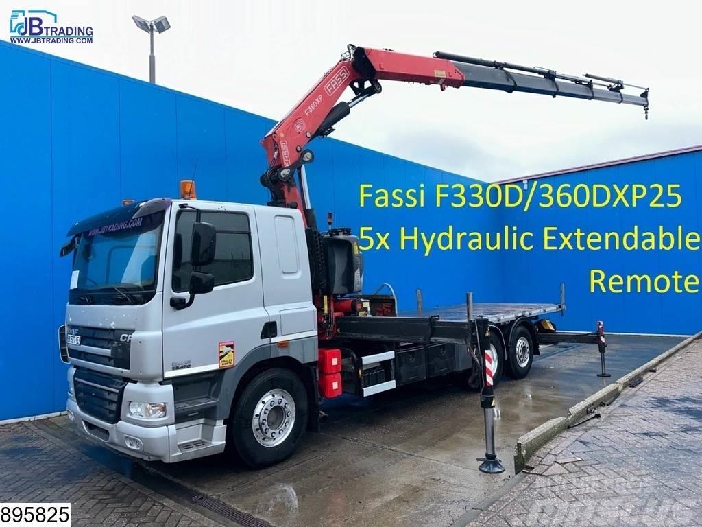 DAF 85 CF 460 6x2, EURO 5, Retarder, Fassi, Remote, Ma Ciężarówki typu Platforma / Skrzynia
