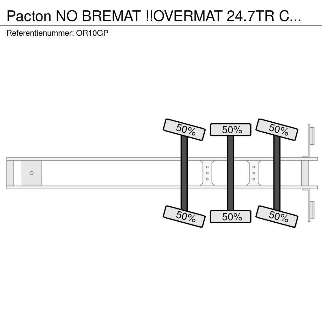 Pacton NO BREMAT !!OVERMAT 24.7TR CEMENT/MORTEL/SCREED/MO Inne naczepy