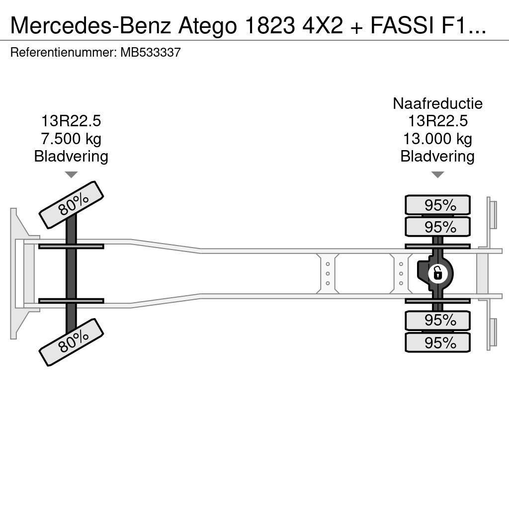 Mercedes-Benz Atego 1823 4X2 + FASSI F110A.21 + TIPPER - MANAUL Wywrotki
