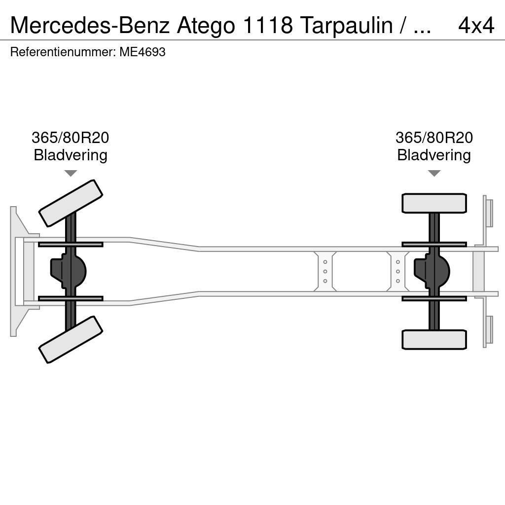 Mercedes-Benz Atego 1118 Tarpaulin / Canvas Box Truck Wozy strażackie
