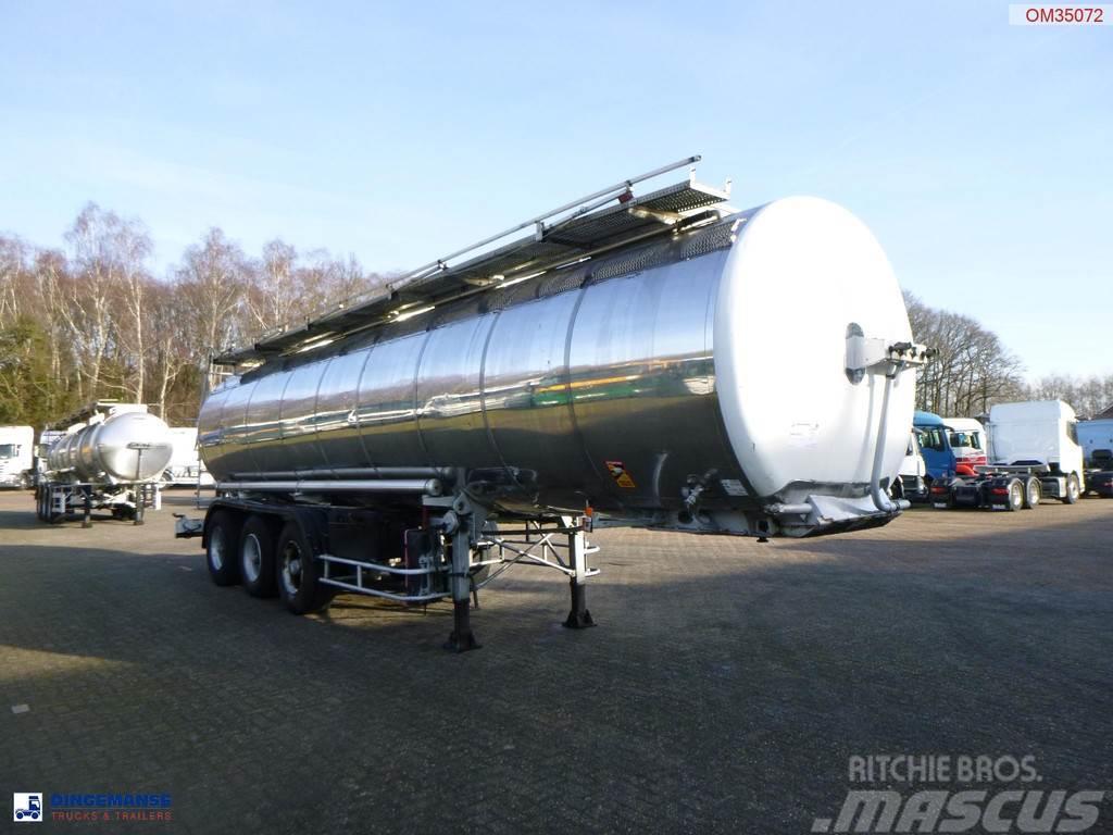 BSL Bitumen tank inox L4BH 30.8 m3 / 1 comp Naczepy cysterna