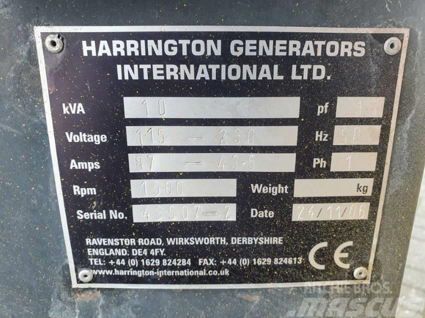 Harrington 10 kVA Stromgenerator / Diesel Stromaggragat Agregaty prądotwórcze Diesla