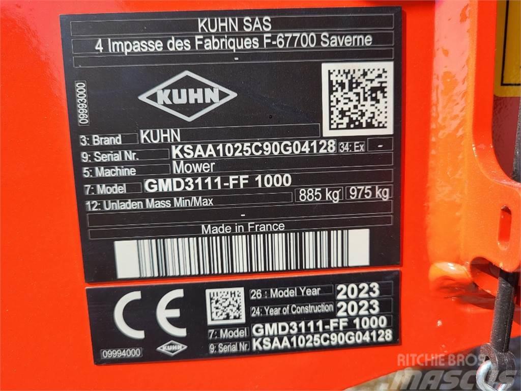 Kuhn GMD 3111 FF / 1000 Kosiarki ze wstępną obróbka paszy