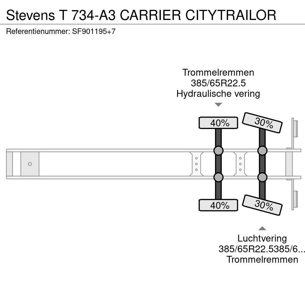 Stevens T 734-A3 CARRIER CITYTRAILOR Naczepy chłodnie