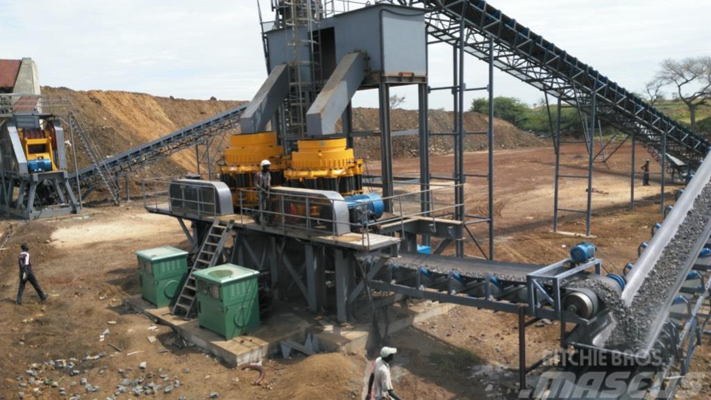Kinglink 250tph Basalt/Granite stone crushing plant Kompletne instalacje do produkcji kruszywa