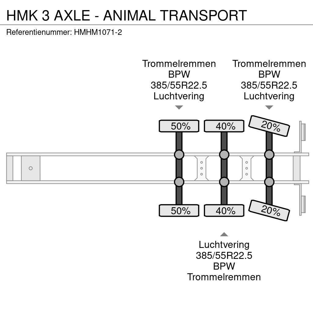  HMK 3 AXLE - ANIMAL TRANSPORT Naczepy do transportu zwierząt