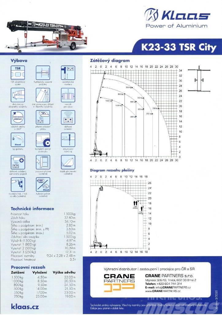 Klaas K 23-33 RS City Żurawie wieżowe