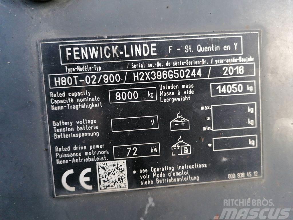 Linde H80T-02/900 Wózki LPG