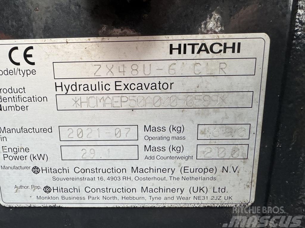 Hitachi zx48U-6 Minikoparki