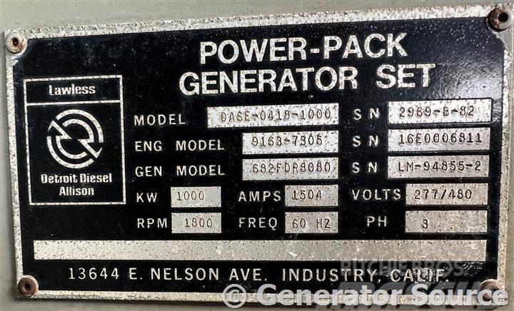 Detroit 1000 kW - JUST ARRIVED Agregaty prądotwórcze Diesla