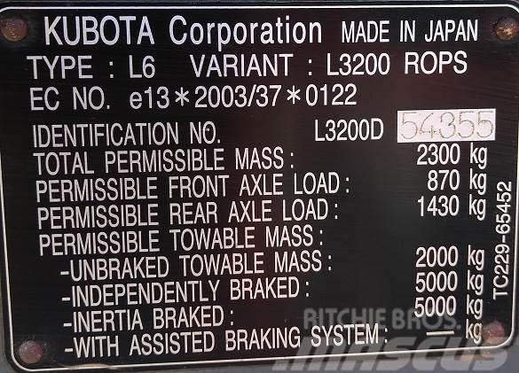 Kubota L3200D TRACTOR Pozostały sprzęt budowlany