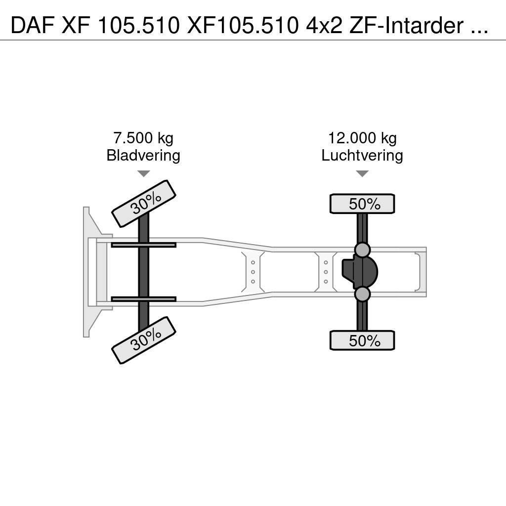DAF XF 105.510 XF105.510 4x2 ZF-Intarder Euro 5 ADR Ciągniki siodłowe