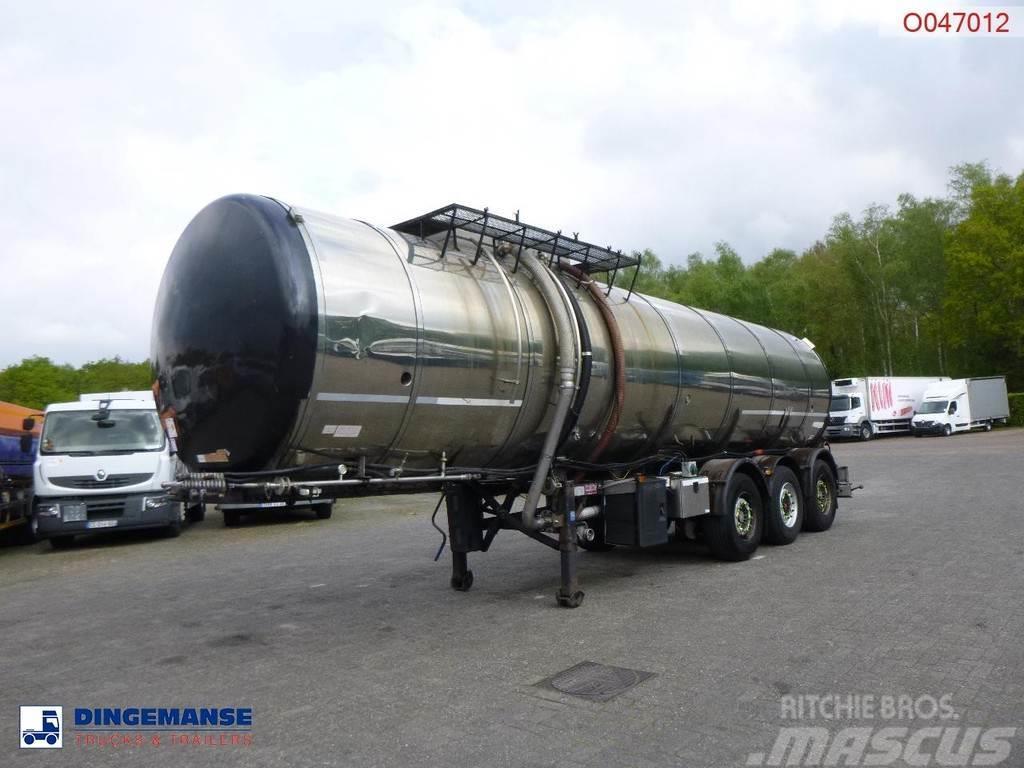 Metalovouga Bitumen tank inox 32 m3 / 1 comp + pump Naczepy cysterna