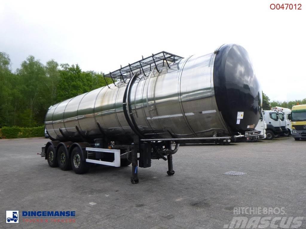 Metalovouga Bitumen tank inox 32 m3 / 1 comp + pump Naczepy cysterna