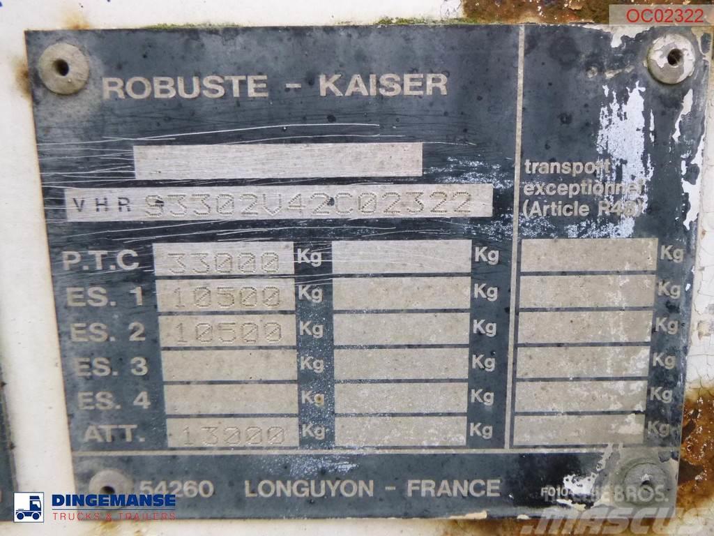 Robuste Kaiser 2-axle container chassis 20 ft + tipping Naczepy wywrotki / wanny