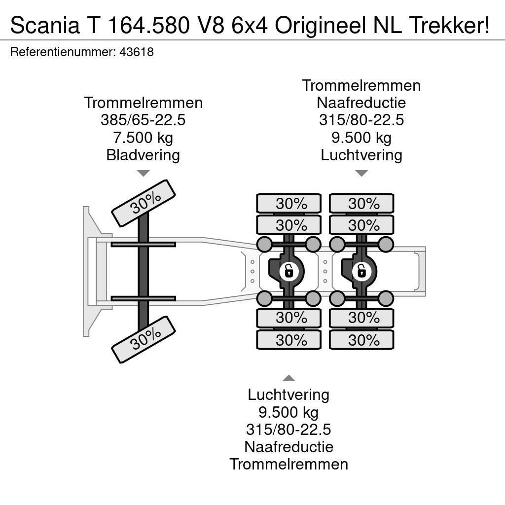 Scania T 164.580 V8 6x4 Origineel NL Trekker! Ciągniki siodłowe