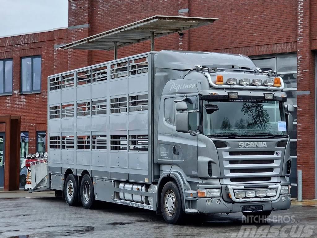Scania R380 Highline 6x2*4 - Berdex 3 deck livestock - Lo Pojazdy do transportu zwierząt