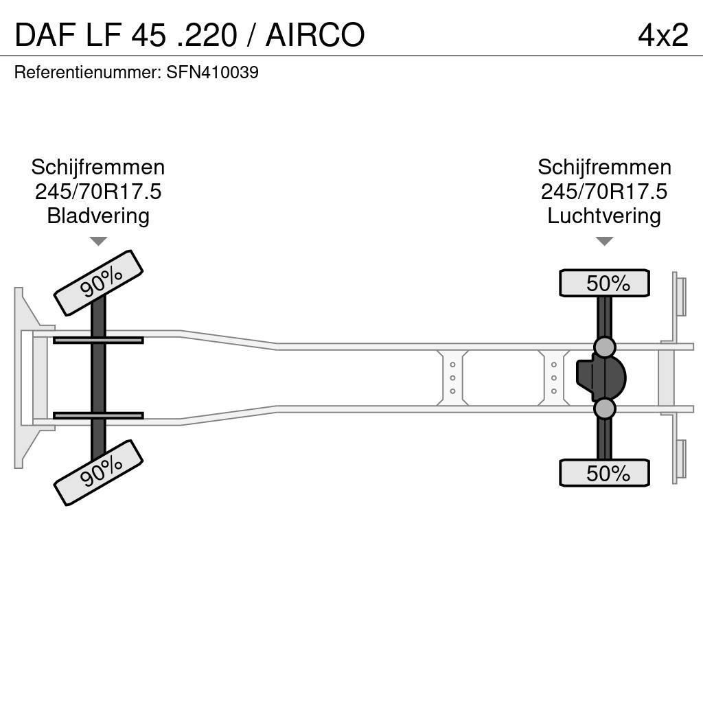 DAF LF 45 .220 / AIRCO Ciężarówki typu Platforma / Skrzynia
