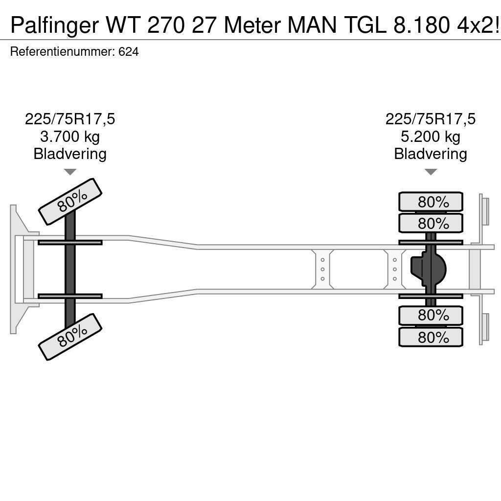 Palfinger WT 270 27 Meter MAN TGL 8.180 4x2! Podnośniki koszowe