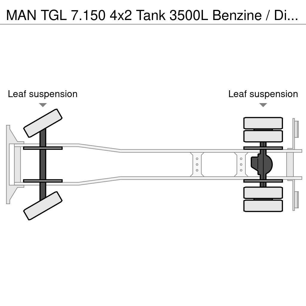 MAN TGL 7.150 4x2 Tank 3500L Benzine / Diesel Cysterna