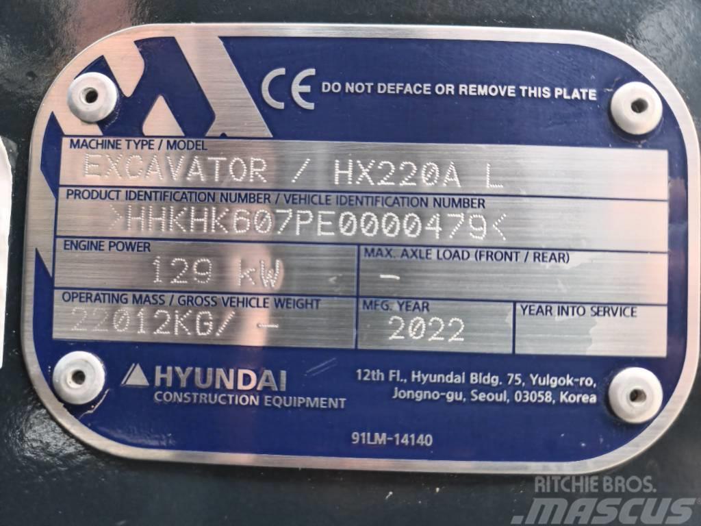 Hyundai HX 220AL Koparki gąsienicowe