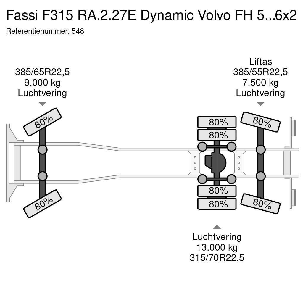 Fassi F315 RA.2.27E Dynamic Volvo FH 500 6x2 Euro 6! Żurawie szosowo-terenowe