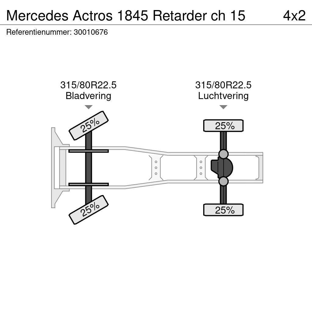Mercedes-Benz Actros 1845 Retarder ch 15 Ciągniki siodłowe