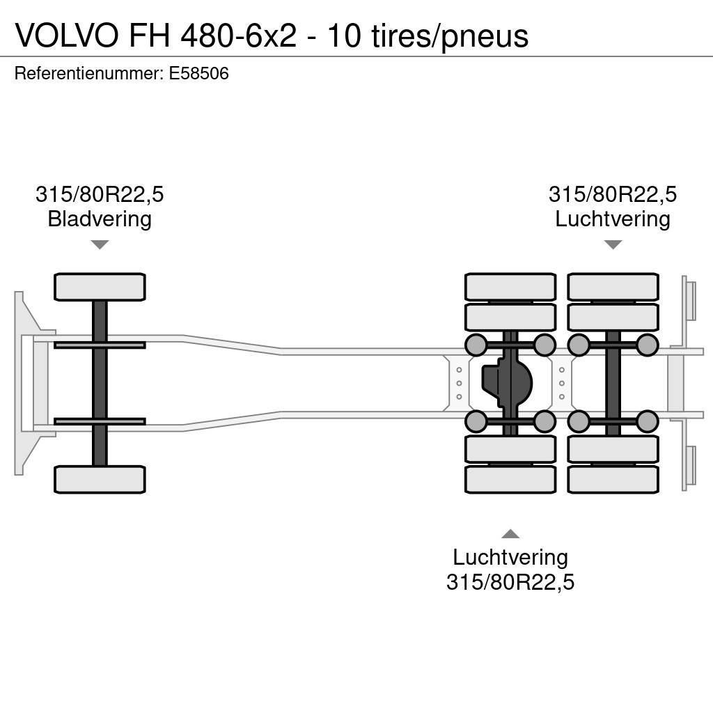 Volvo FH 480-6x2 - 10 tires/pneus Kontenerowce / BDF