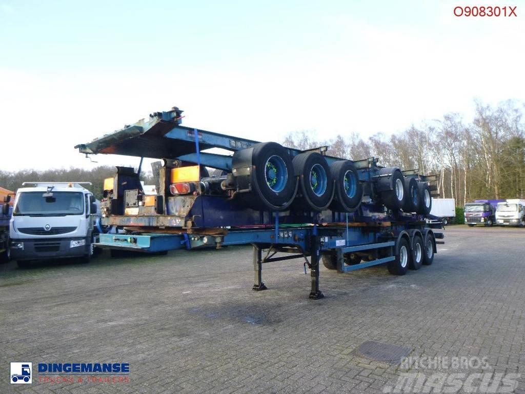  Crane Fruehauf Stack - 3 x container trailer 20-20 Naczepy do transportu kontenerów