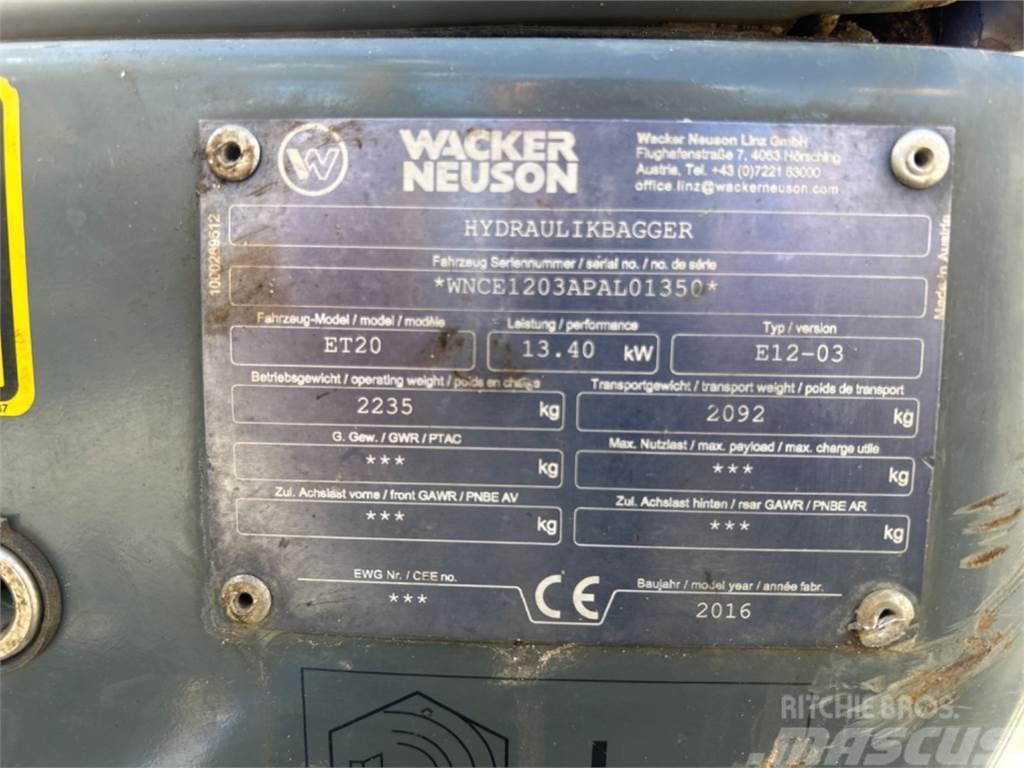 Wacker Neuson ET20 VDS Minikoparki