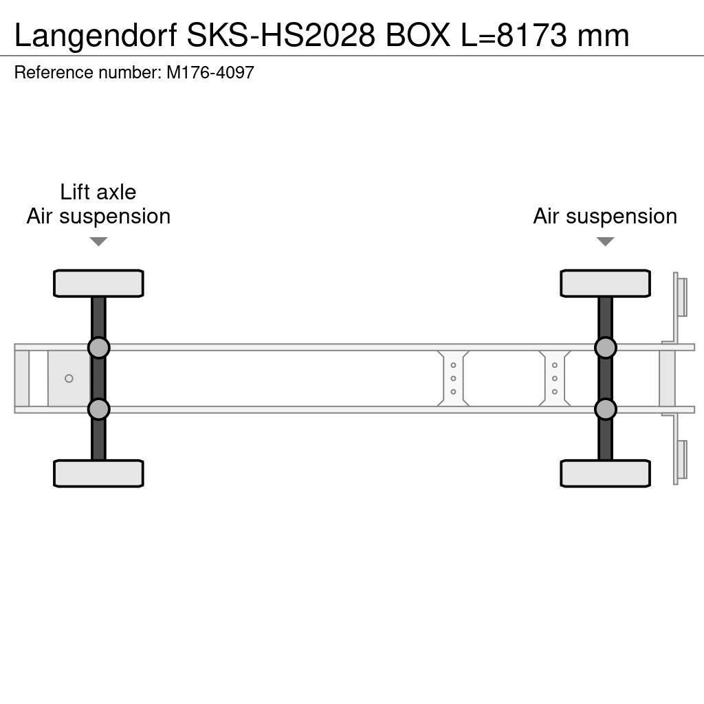 Langendorf SKS-HS2028 BOX L=8173 mm Naczepy wywrotki / wanny
