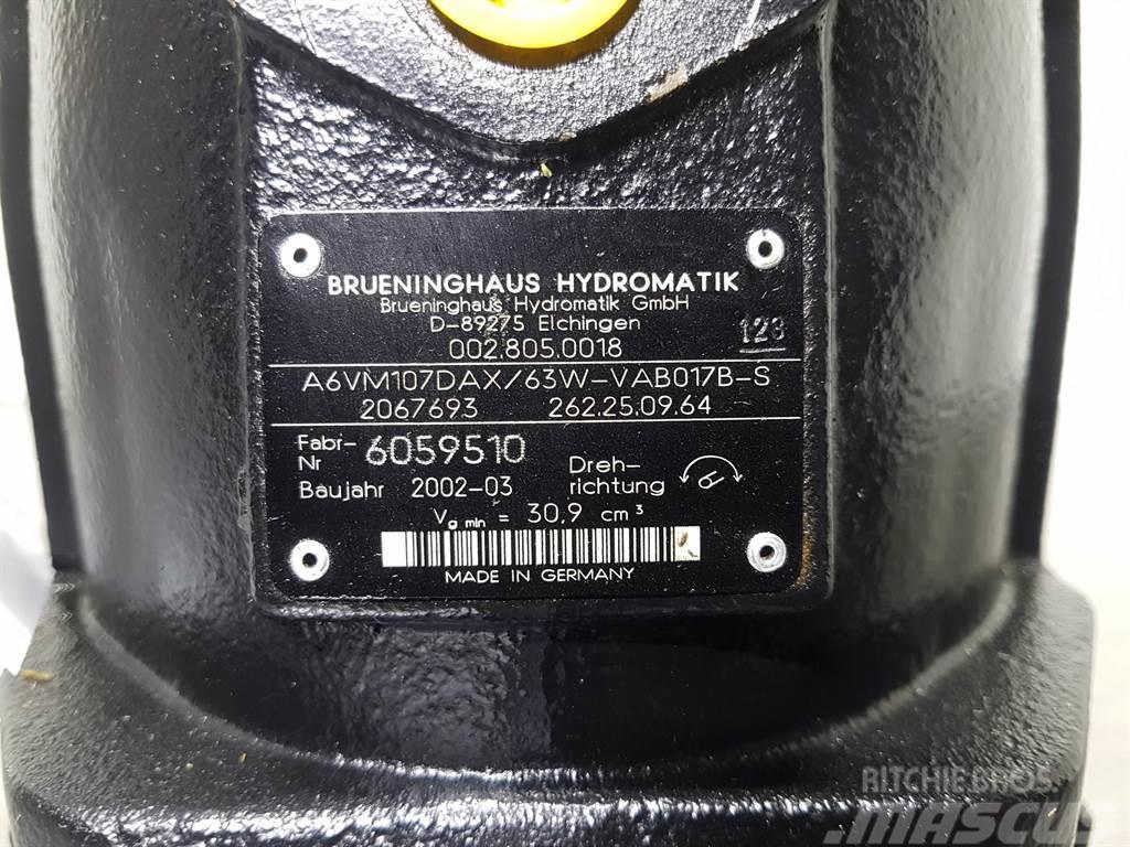 Brueninghaus Hydromatik A6VM107DAX/63W - Drive motor/Fahrmotor/Rijmotor Hydraulika