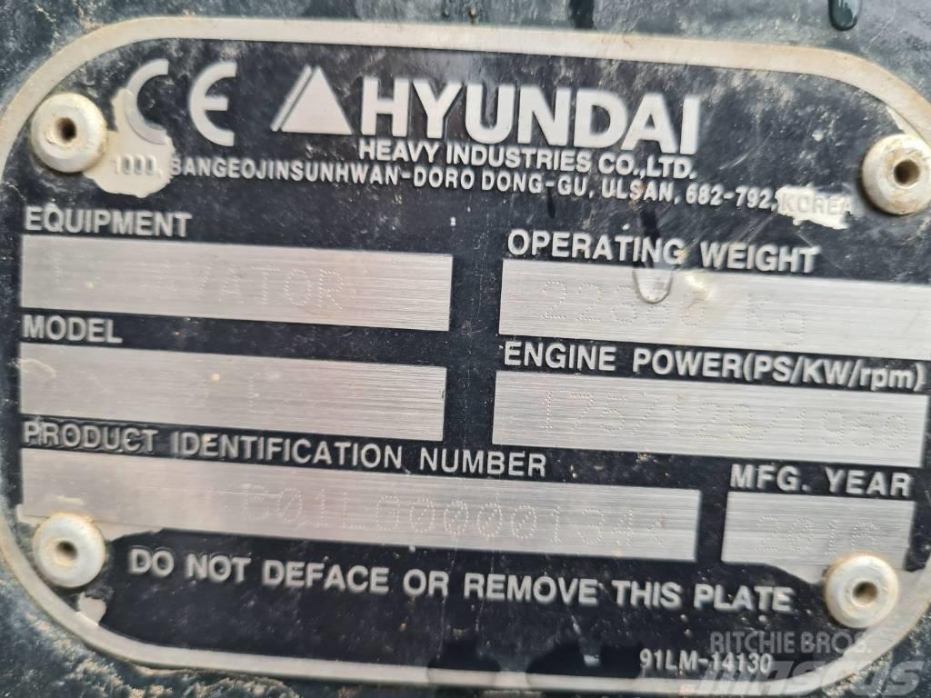 Hyundai HX 220 L Koparki gąsienicowe