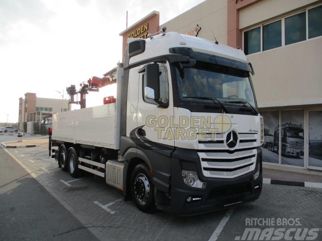 Mercedes-Benz Actros 2545 6x2 Truck w/ HMF2120K3 Block Crane Żurawie samochodowe