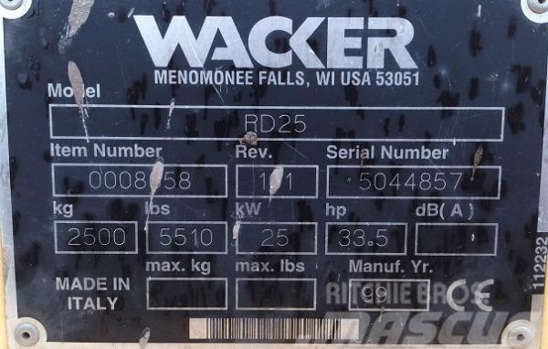Wacker RD 25 Walce dwubębnowe