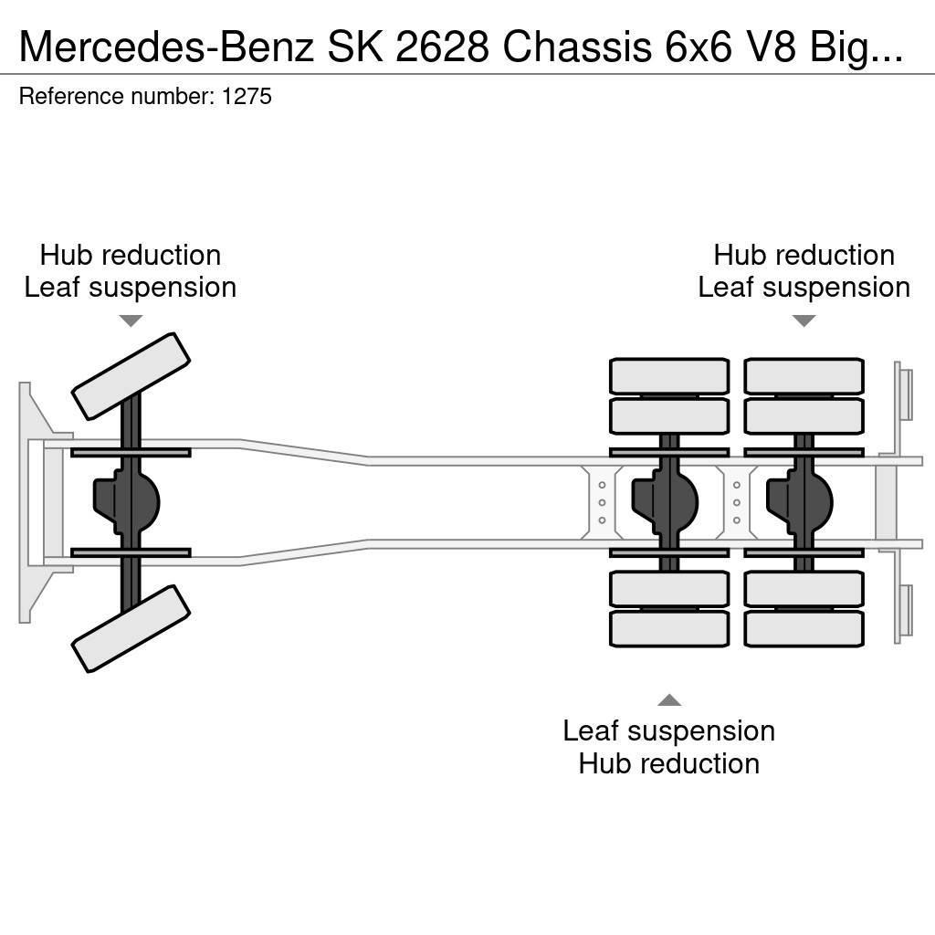 Mercedes-Benz SK 2628 Chassis 6x6 V8 Big Axle's Auxilery Top Con Pojazdy pod zabudowę