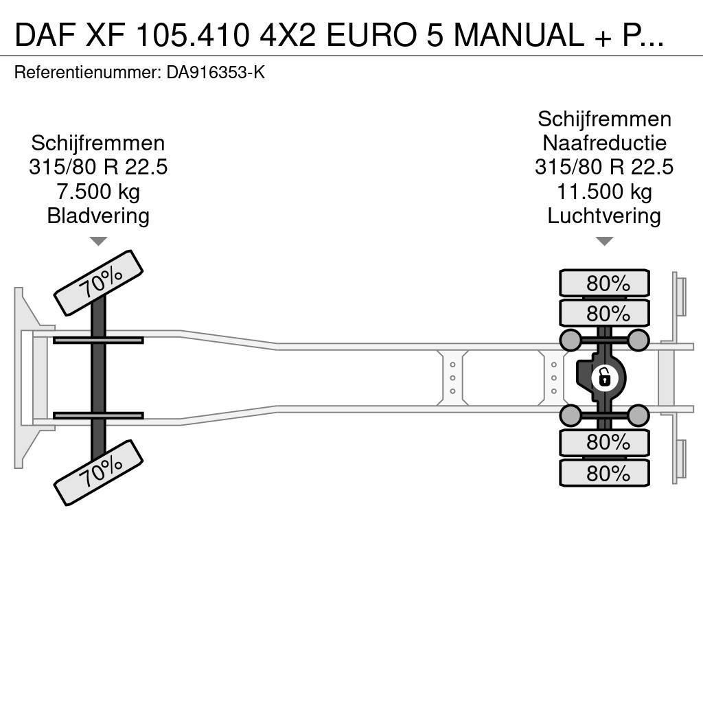 DAF XF 105.410 4X2 EURO 5 MANUAL + PALFINGER PK16000 Żurawie szosowo-terenowe
