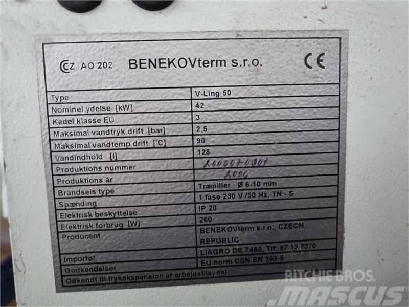  Benekov  Ling 50 med skorsten Kotły i piece na biomasę