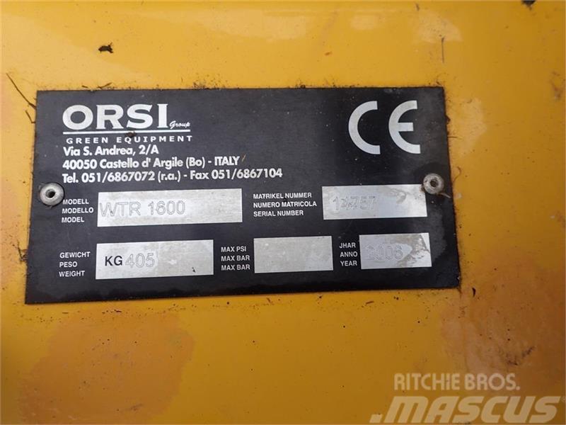 Orsi HSS-WTR 1600 m/hyrdro sideforskydning Front-bag Kosiarki