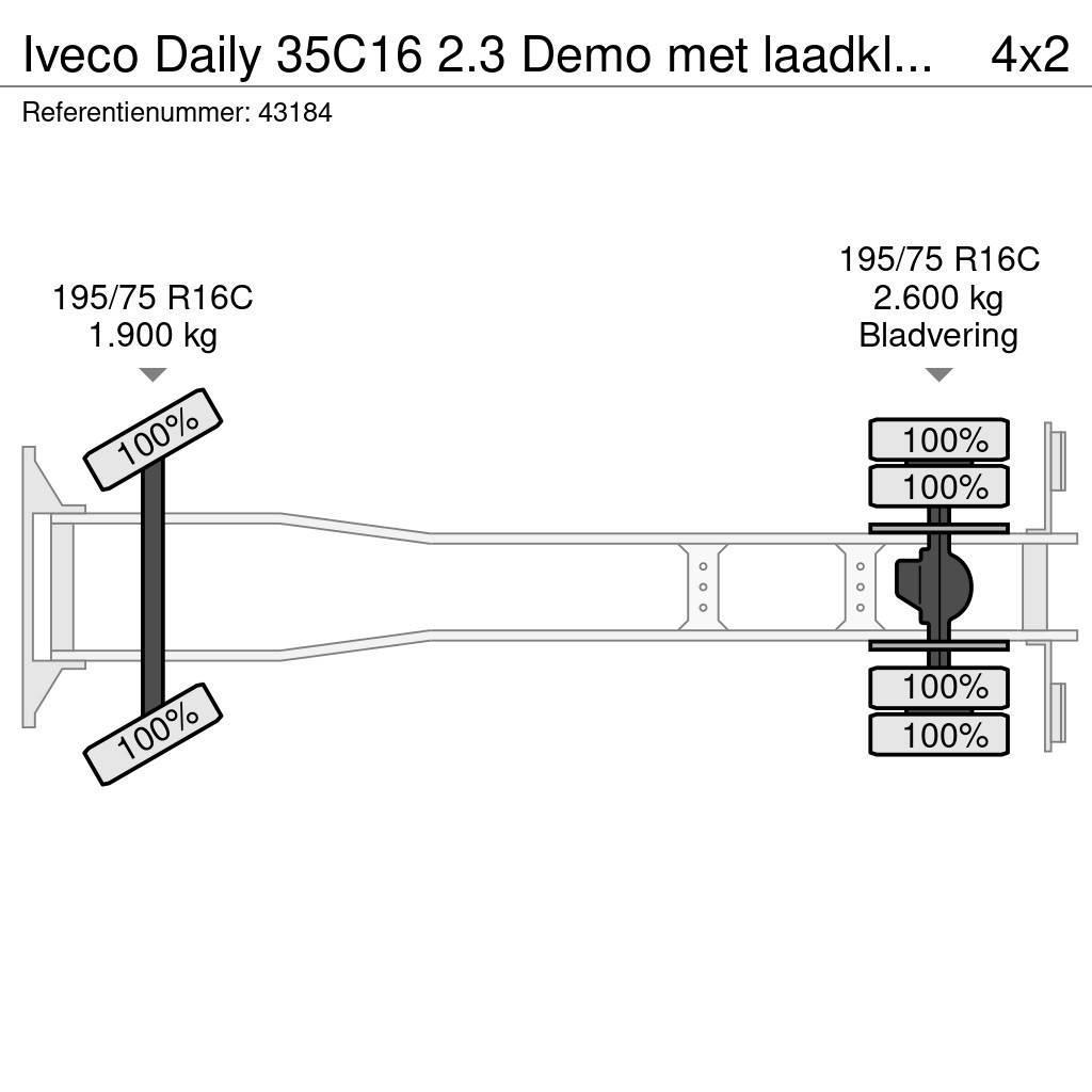 Iveco Daily 35C16 2.3 Demo met laadklep Just 2.254 km! Samochody ciężarowe ze skrzynią zamkniętą