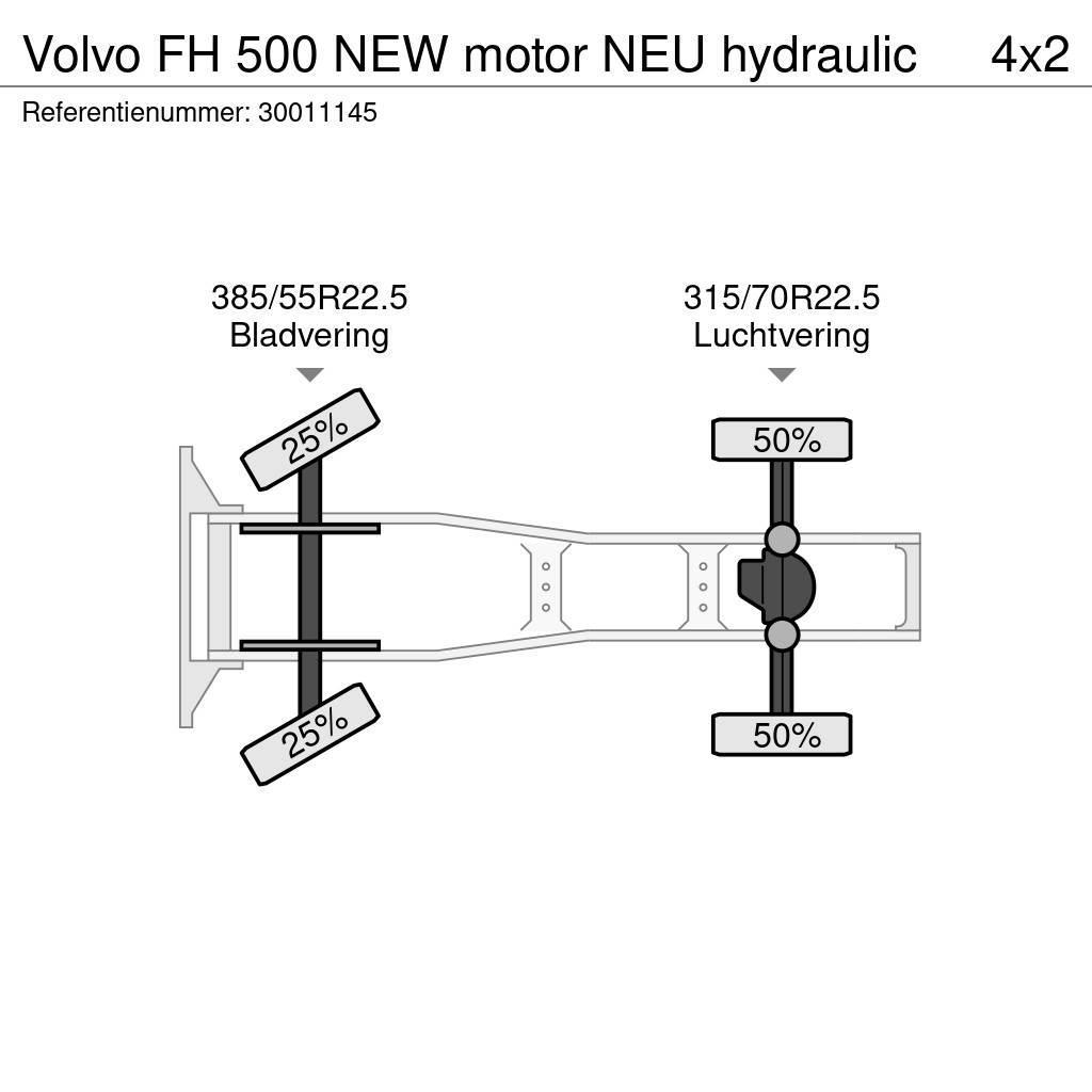 Volvo FH 500 NEW motor NEU hydraulic Ciągniki siodłowe