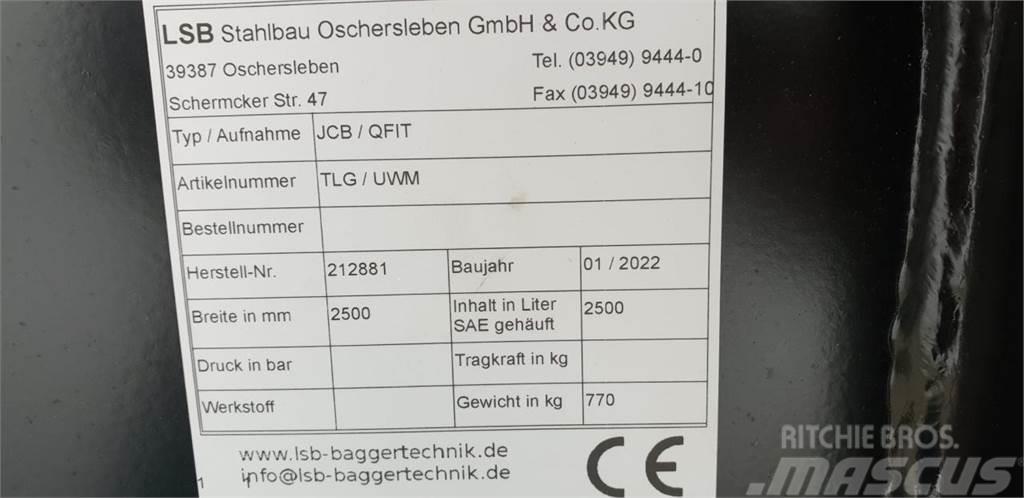  LSB Leichtgutschaufel mit JCB Q-Fit Aufnahme Akcesoria do ładowaczy czołowych