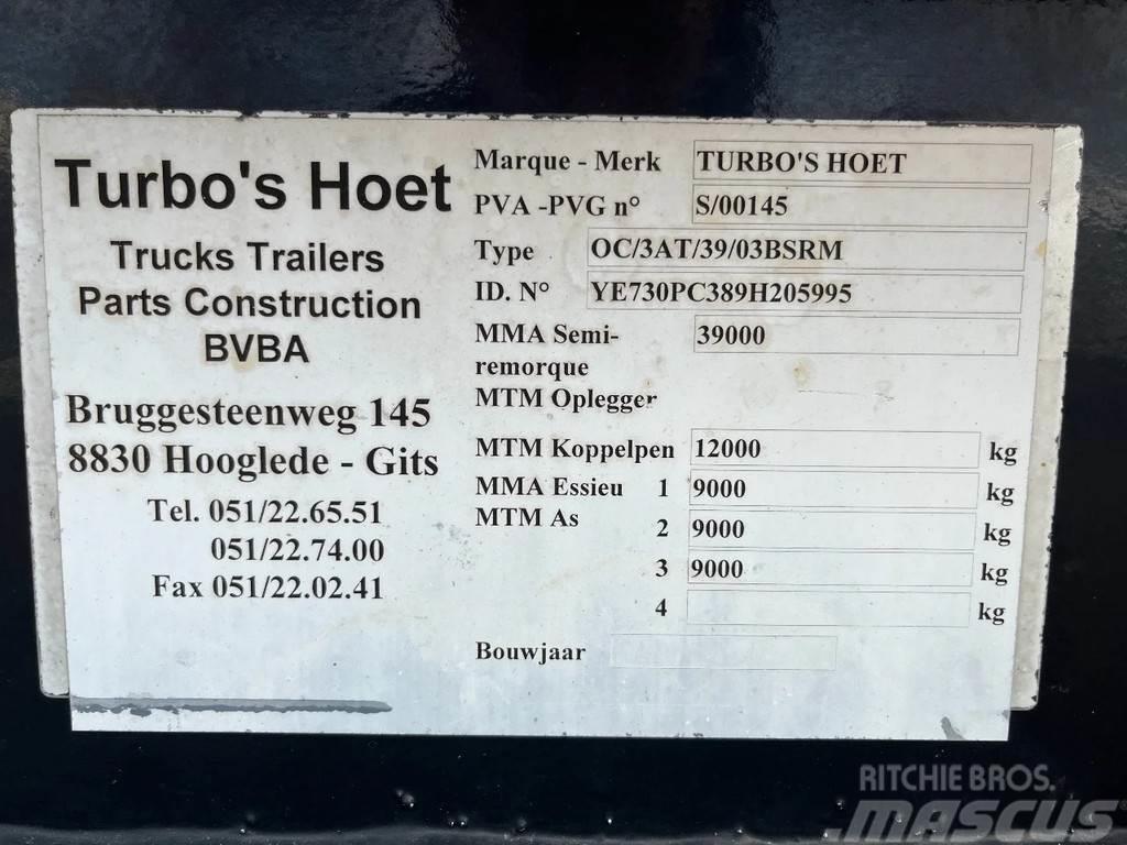  Turbo'sHoet 1x20ft - BPW - ADR(FL,AT,OX) - Perfect Naczepy do transportu kontenerów