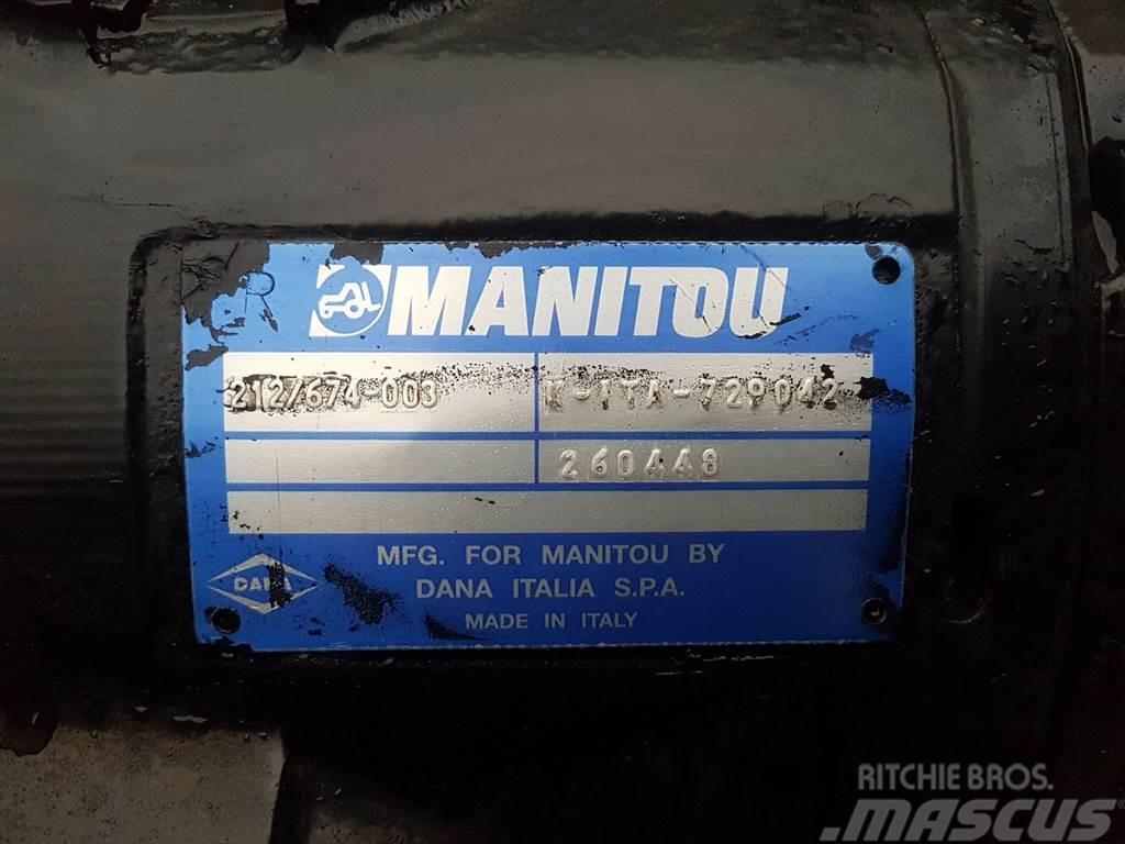 Manitou MT1840-Spicer Dana 212/674-003-Axle/Achse/As Mosty, wały i osie